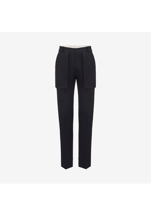 ALEXANDER MCQUEEN - Exposed Pocket Trousers - Item 741220QVV211000