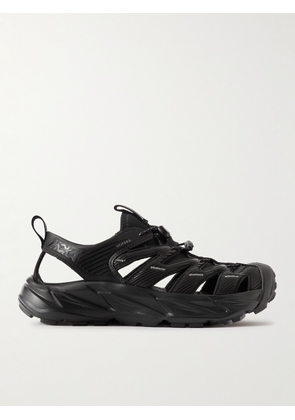 Hoka One One - SKY Hopara Faux Leather and Neoprene Hiking Shoes - Men - Black - US 8.5