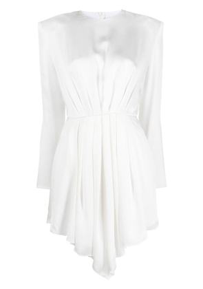 Alexandre Vauthier ruched mini dress - White