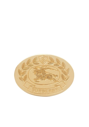 Burberry gold-plated EKD signet ring