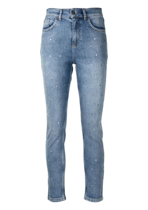 TWINSET crystal-embellished jeans - Blue