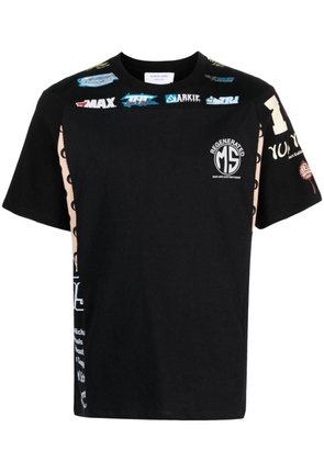 Marine Serre Regenerated patchwork T-shirt - Black