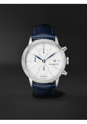 Baume & Mercier - Classima Automatic Chronograph 42mm Steel and Alligator Watch, Ref. No. M0A10330 - Men - Silver