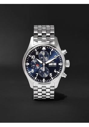 IWC Schaffhausen - Pilot's Le Petit Prince Edition Chronograph 43mm Stainless Steel Watch, Ref. No. IW377717 - Men - Blue