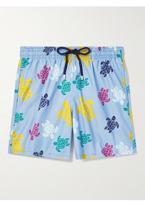 Vilebrequin - Moorea Straight-Leg Mid-Length Printed Recycled Swim Shorts - Men - Blue - S