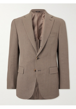 Loro Piana - Torino Linen Suit Jacket - Men - Brown - IT 46
