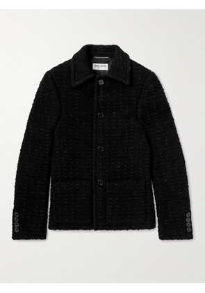 SAINT LAURENT - Slim-Fit Wool-Blend Tweed Jacket - Men - Black - IT 46
