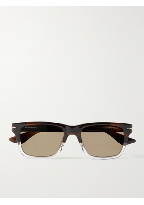 Montblanc - Square-Frame Tortoiseshell Acetate Sunglasses - Men - Tortoiseshell