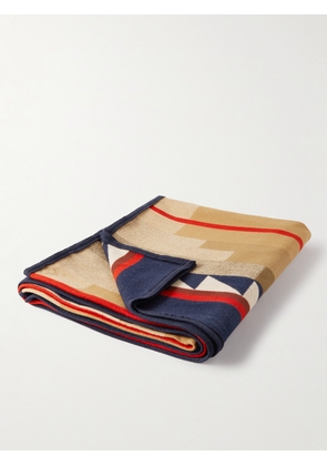 Pendleton - Medicine Bow Wool and Cotton-Blend Jacquard Blanket - Men - Orange