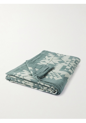 Pendleton - Quilted Organic Cotton-Matelassé Blanket - Men - Blue