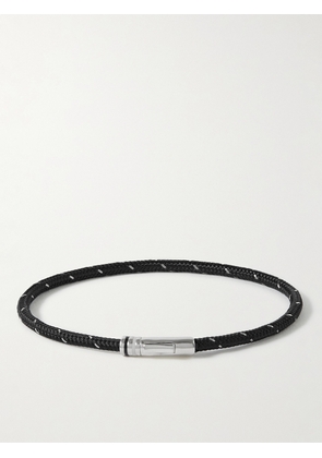 Miansai - Juno Rope and Sterling Silver Bracelet - Men - Black - M