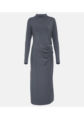 Vince Ruched jersey midi dress