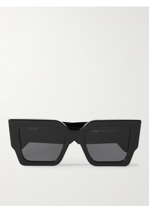 Off-White - Catalina Square-Frame Acetate and Gold-Tone Sunglasses - Men - Black