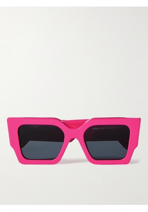 Off-White - Catalina Square-Frame Acetate Sunglasses - Men - Pink