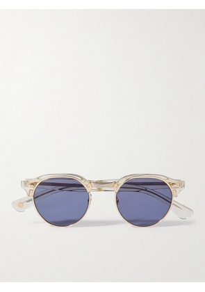 Garrett Leight California Optical - Oakwood Round-Frame Acetate and Gold-Tone Sunglasses - Men - Gold