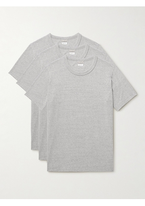 Visvim - Sublig Three-Pack Cotton-Jersey T-Shirts - Men - Gray - 1
