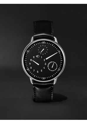 Ressence - Type 1 Automatic 42.7mm Titanium and Leather Watch, Ref. No. TYPE 1B - Men - Black