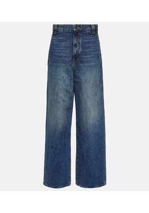 Khaite Bacall mid-rise wide-leg jeans