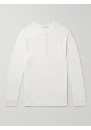 Onia - Linen-Jersey Henley T-Shirt - Men - White - S