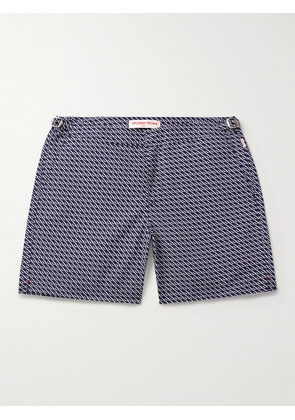 Orlebar Brown - Bulldog Straight-Leg Mid-Length Printed Swim Shorts - Men - Blue - UK/US 28