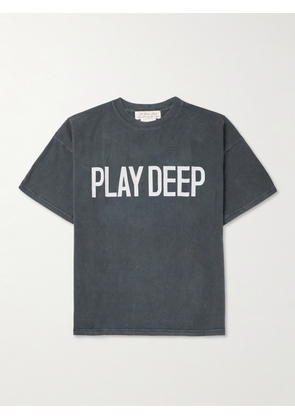 Remi Relief - Play Deep Cotton-Jersey T-Shirt - Men - Gray - S