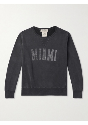 Remi Relief - Printed Cotton-Jersey Sweatshirt - Men - Gray - S