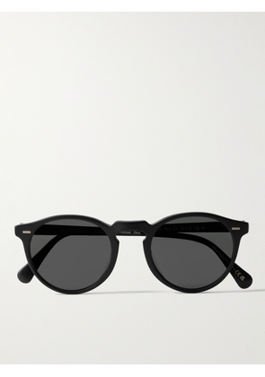 Oliver Peoples - Gregory Peck Round-Frame Acetate Sunglasses - Men - Black