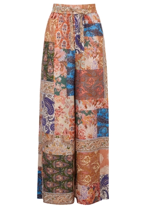 Zimmermann Devi Printed Silk Trousers - Multicoloured - 0P (UK6 / XS)