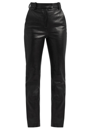 Khaite Emile Leather Trousers - Black - 4 (UK8 / S)