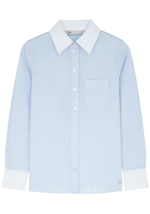 Tory Burch Cotton-poplin Shirt - Blue - 12