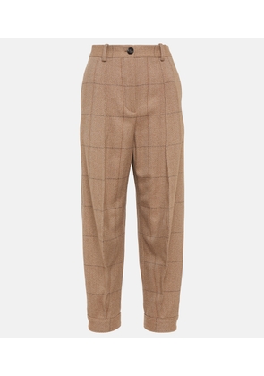 Loro Piana Aniston high-rise tapered cashmere pants