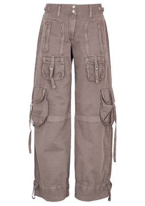 Acne Studios Wide-leg Cotton Cargo Trousers - Mauve - 14