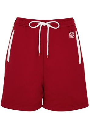 Loewe Striped Jersey Shorts - Red - L