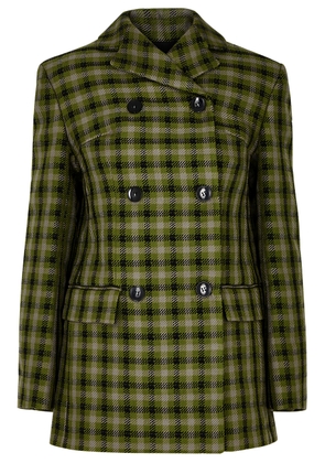 Emilia Wickstead Firs Checked Twill Jacket - Green - 8 (UK8 / S)