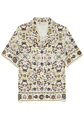 Tory Burch Printed Silk Shirt - Multicoloured - 8
