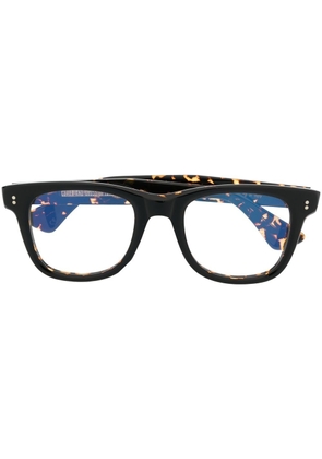 Cutler & Gross leopard-print glasses - Brown