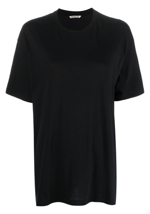 Auralee crew-neck cotton T-shirt - Black