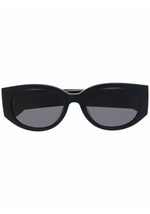 Alexander McQueen Eyewear logo lettering sunglasses - Black