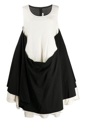 Comme Des Garçons color-block layered dress - Black