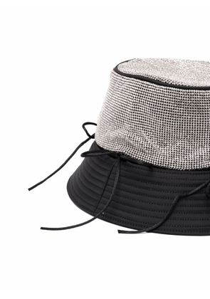 Kara woven bucket hat - White