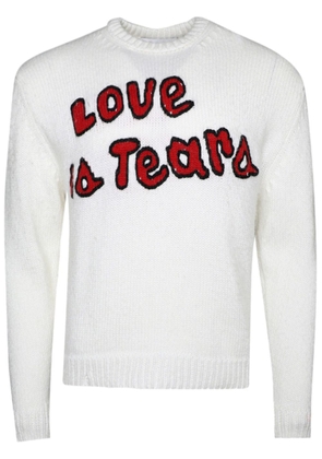 Paly Love Is Tears wool jumper - White