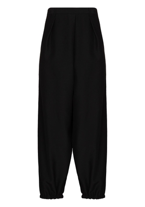 Saint Laurent cropped wool-blend trousers - Black
