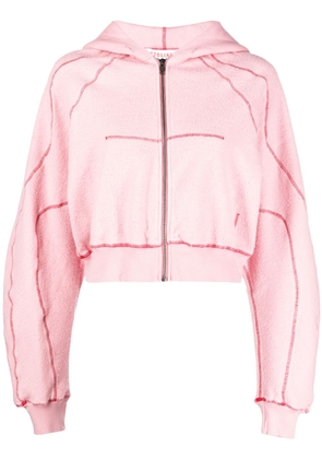 Ottolinger zip-up organic cotton hoodie - Pink
