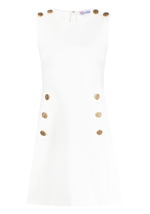RED Valentino A-line cady minidress - White