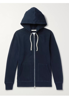Reigning Champ - Loopback Cotton-Jersey Zip-Up Hoodie - Men - Blue - XS