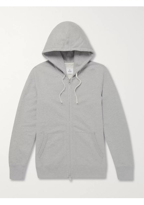 Reigning Champ - Slim-Fit Mélange Loopback Cotton-Jersey Zip-Up Hoodie - Men - Gray - XS