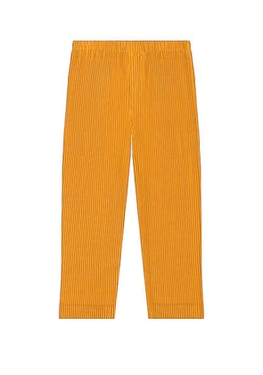 Homme Plisse Issey Miyake Pants in Yellow Ocher - Yellow. Size 3 (also in ).