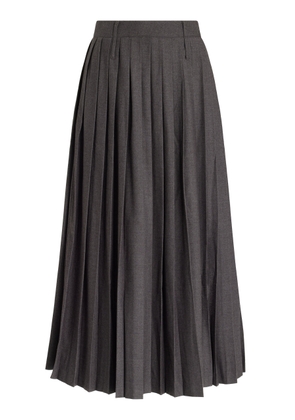 The Frankie Shop - Bailey Pleated Maxi Skirt - Grey - XS - Moda Operandi
