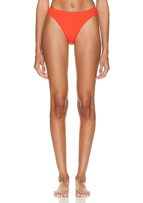 Wolford Ultra Texture Bikini Bottom in Red Glow - Red. Size L (also in M).