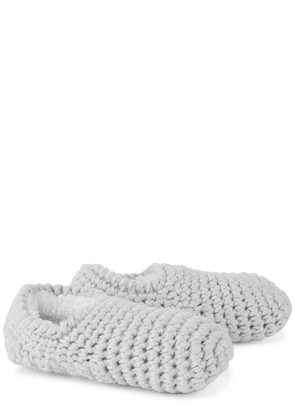 Eberjey Chunky-knit Slipper Socks - Grey - One Size